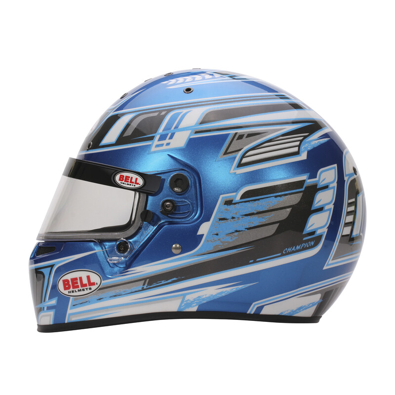 Casque Bell Karting KC7-CMR Anthracite / Bleu Champion